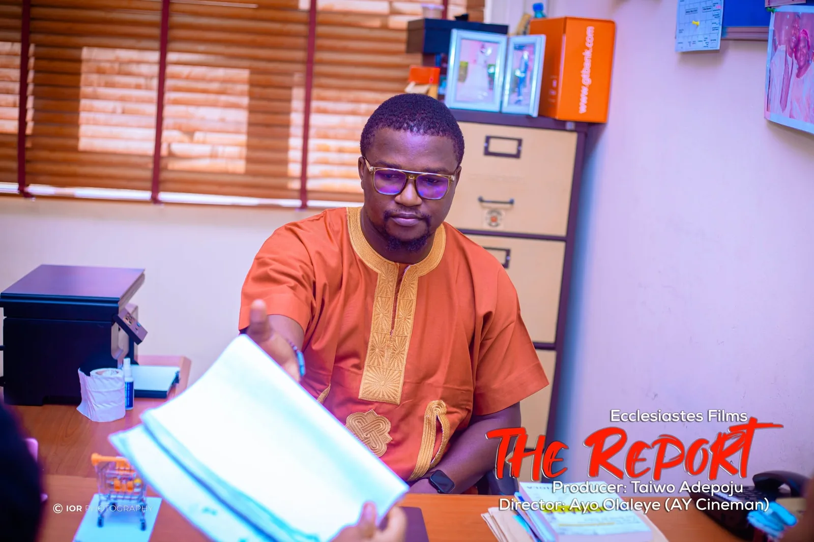 Ademola in a scene from The Report, credited to Ecclesiastes Films