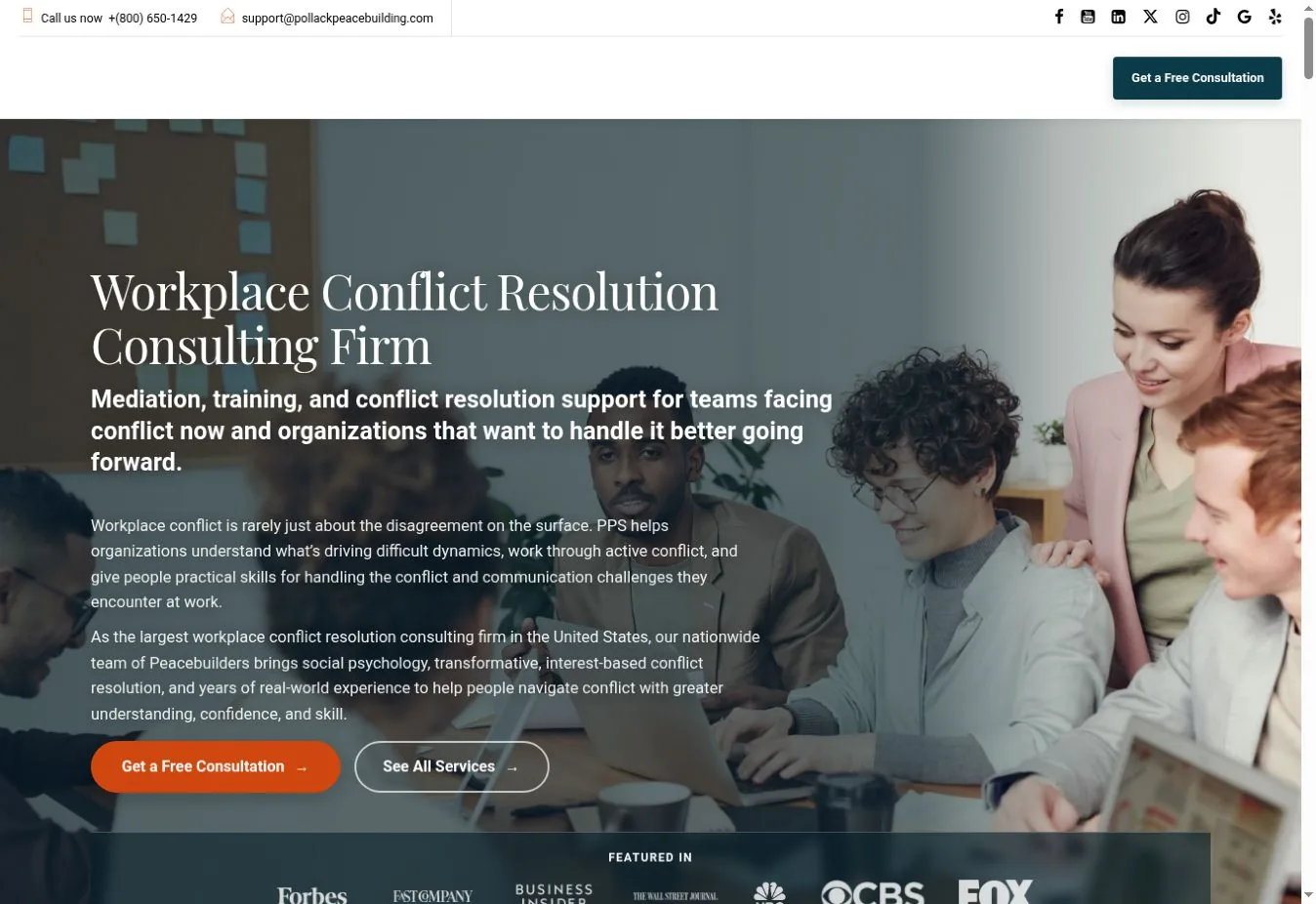 Pollack Peacebuilding website